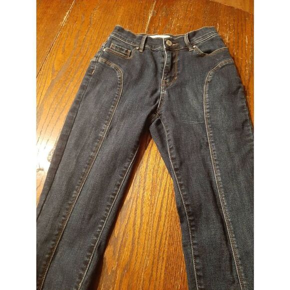 Size 24 Waist PacSun Curvy Mid Rise Blue Denim Blue Jeans - Picture 2 of 3